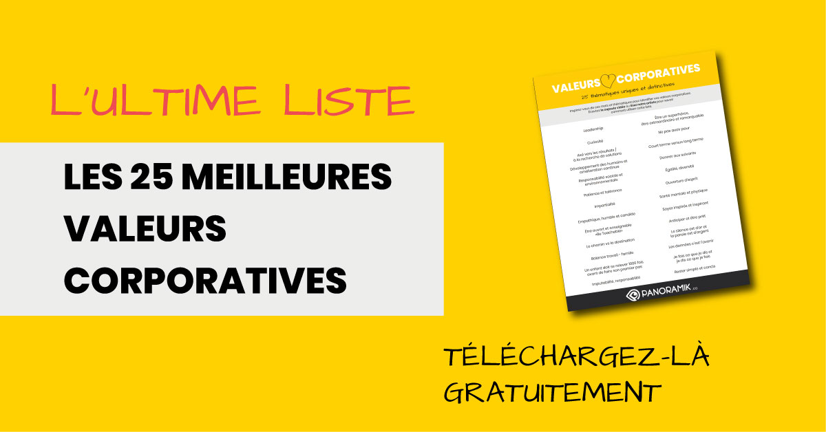 meilleures valeurs corporatives 